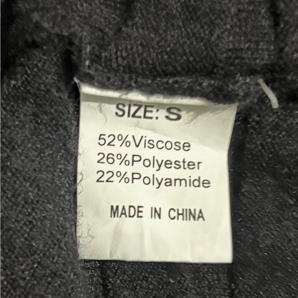 Black Open-Front Women’s Cardigan Sweater - Picture 4 of 5